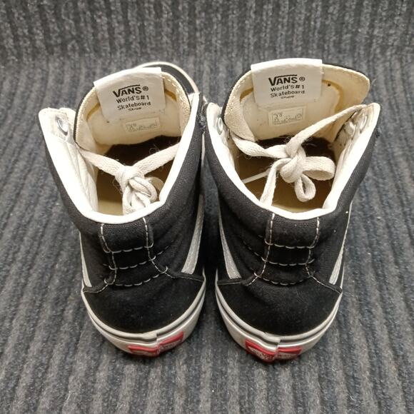 Vans Old Skool SK8 High Top Sneakers Kids 3 Black Skate Shoes - Picture 3 of 5